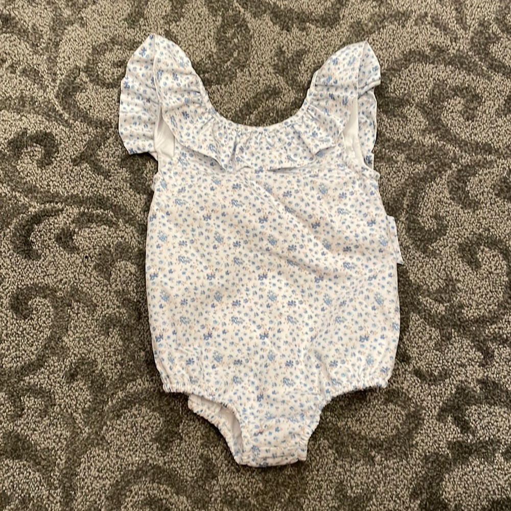 Darling Eliza James Navy Floral Bow Swim Suit